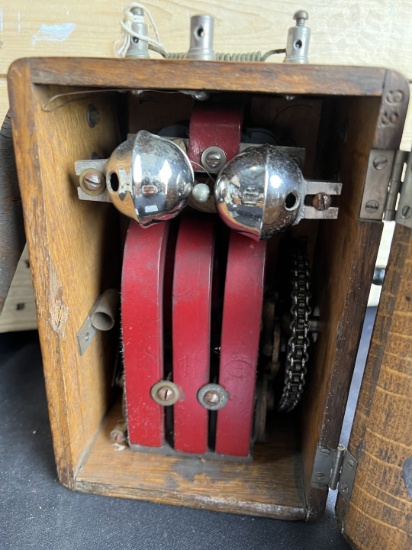 rare 1890s Holtzer Cabot Oak test set with SLEIGH BELLS