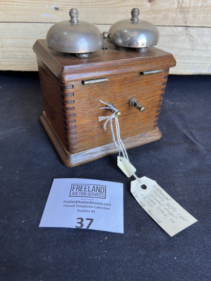 1890s Holtzer Cabot extension telephone bell box