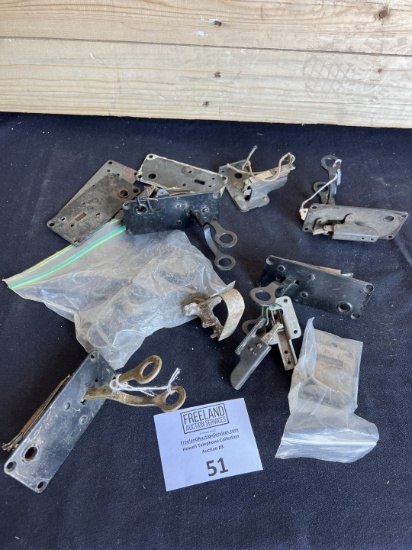 Group of Antique Telephone parts switchooks and mounts for wall phones