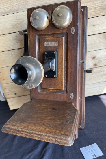 early 1900s OAK Western Electric model 317-R picture frame wall telephone