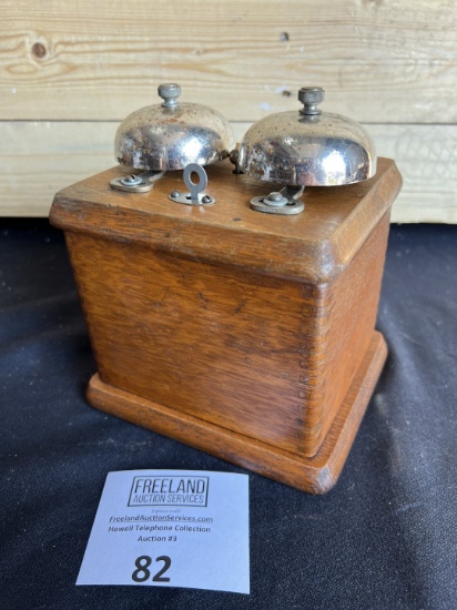1890s OAK Telephone extension bell box