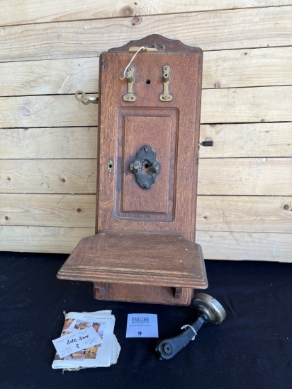 Oak single box Wall telephone for restoration Another of Steve's Project phones!