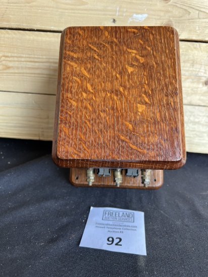 Early 1900s OAK Stromberg Carlson extension bell box