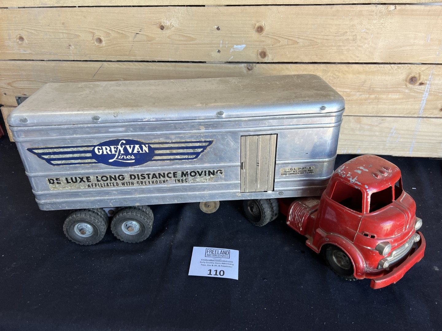 Antique WYANDOTTE GreyVan Lines Semi Truck and | Proxibid