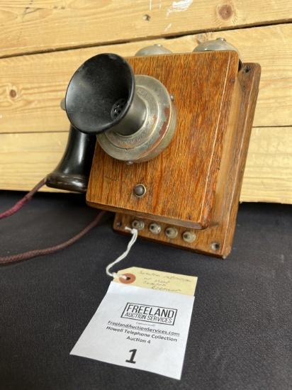 Sumter Telephone Company Oak Intercom with RARE Short Sumter receiver