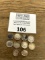 TEN Silver Roosevelt Dimes 1940s/50s/60