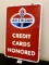 American Credit Cards Honored Double-Sided Sign 36