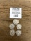 FOUR Franklin Silver Half Dollar Coins 1952 and others