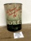 Valvoline Motor Oil 5 quart oil advertising can
