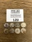 EIGHT Silver Washington Quarters 1930s - 1950s