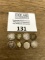 Early 1900s group of EIGHT Silver Barber Dimes