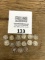 FIFTEEN Mercury Silver Dimes 1920s-40s