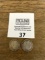 Pair of 1912 Barber SILVER Half Dollars