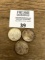 Three 1922 Peach SILVER Dollars with mint marks