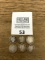 SIX Barber Silver Half Dollars 1898, 1902, 1904, 1906, 1909 and 1916