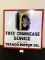 Free Crankcase Service TEXACO MOTOR OIL Porcelain 30