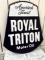 America's Finest ROYAL TRITON Motor Oil porcelain sign
