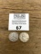 Pair of 1951 Franklin Silver Half Dollar