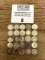 TWENTY FIVE Roosevelt SILVER Dimes 1940s/50s/60s