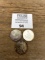 Three 1 ounce Silver Coins good condition