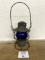 New York Central RailRoad COBALT Blue RailRoad Lantern