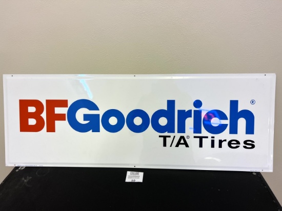 1990 BF Goodrich T/A Tires advertising metal sign Stock No. 604G TA