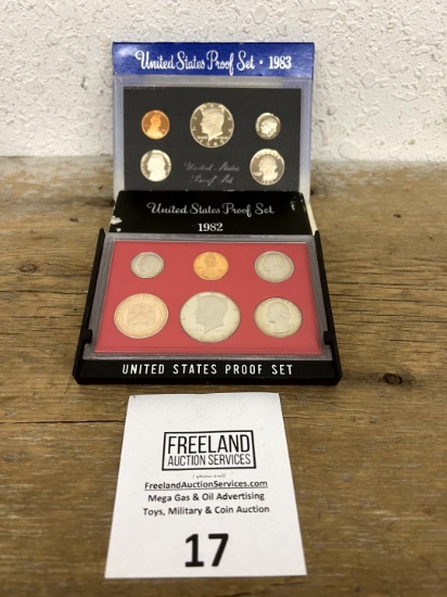 1982 & 1983 United States Proof Coin set