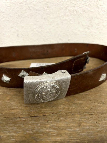 WWII German military officer belt with buckle