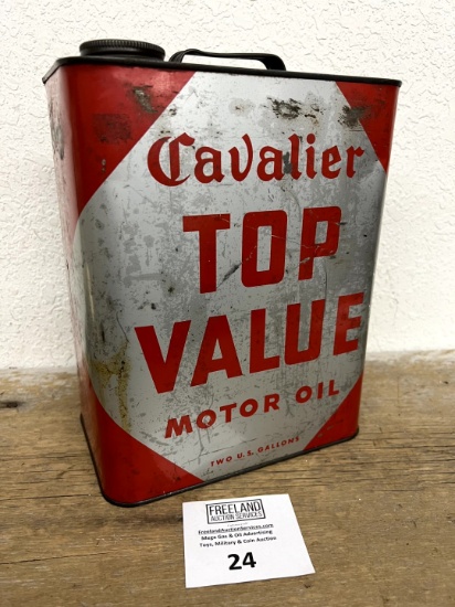 Cavalier TOP VALUE Motor Oil 2 Gallon oil can