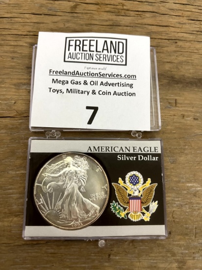 1993 American Eagle SILVER DOLLAR 1oz fine silver