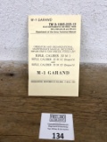 M-1 Garand 1969 Department of the Army operations manual