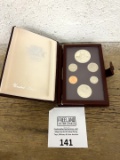 1984 Prestige Set Olympic Coins set of 6 coins with SILVER
