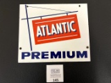 Atlantic Premium porcelain Pump Plate Sign