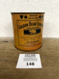 Golden Bear Cookie Co. one LB Cookie advertising tin
