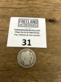 1908 Barber Silver Half Dollar 
