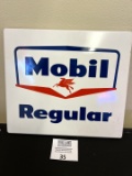 Mobil Pegasus REGULAR Gas Pump Plate sign