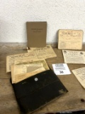 Large group of WWII War Ration books and memorabilia