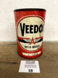Veedol Oil & Greases advertising can