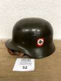 WWII German military battle helmet