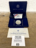 1987 Silver Dollar U.S Constitution Coin in case