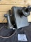 Northern Electric black oak compact SASK TEL Canadian wall telephone with receiver