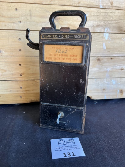 Unusual GRAY PayStation 3 slot Portable Coin Collector