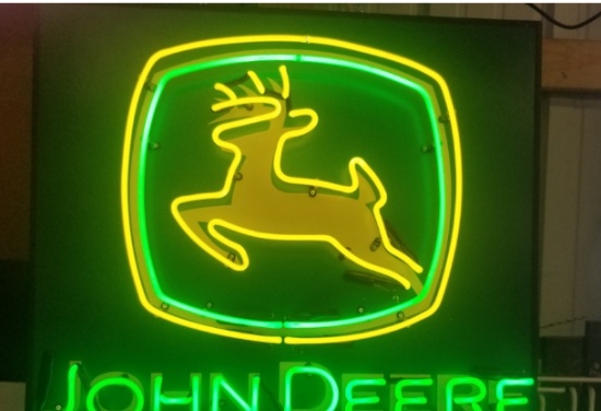 John Deere NEON lighted sign