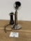 Western Electric chrome candlestick telephone w/128B number card holder