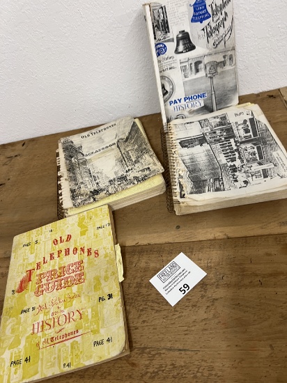Several KNAPPEN Antique Telephone reference books including payphone