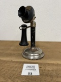 Monarch Telephone Company nickel candlestick telephone