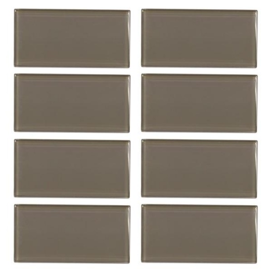 Jeffrey Court - Fieldstone Gloss 3 in. x 6 in. Glass Wall Tile (8-pieces / pack).