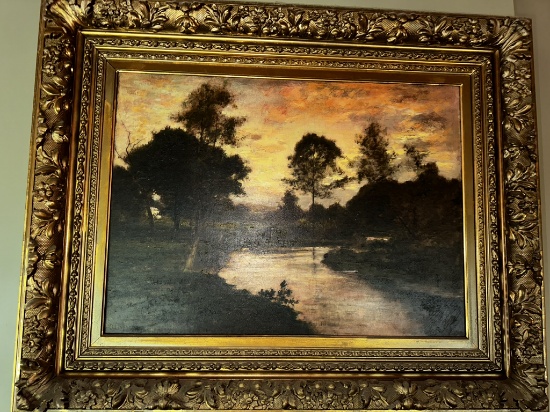 Signed Charles Linford (1846-1897) Oil on Canvas