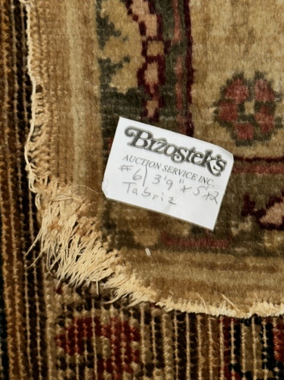 3'9"x5'2" Tabriz Oriental rug (ca.1920)