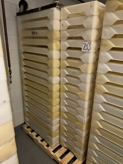 54 4” Poly Trays on pallet